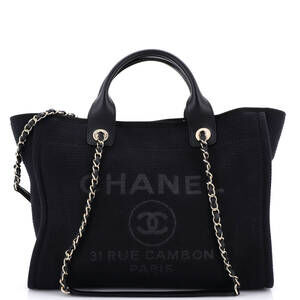 Chanel Deauville Nm Tote Mixed Fibers #253447C38B